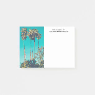 Tropical Handflatan Träd California Retro Post-it Block