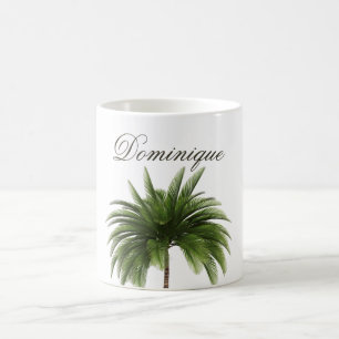 Tropical Handflatan Träd Chic Personal Kaffemugg