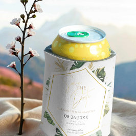 Tropical Handflatan Träd Gilded Script sparar datu