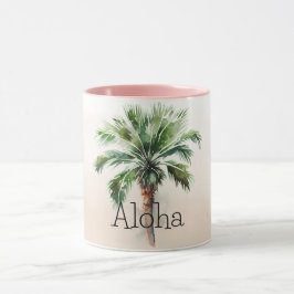 Tropical Handflatan Träd Ombre Mugg