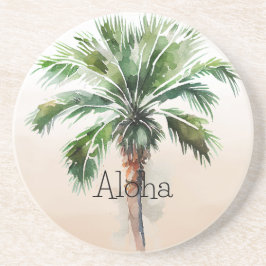Tropical Handflatan Träd Ombre Underlägg