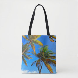 Tropical Handflatan Träd Tote Bag - Kustvibes Tygkasse
