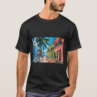 Tropical Havana Harmony - Living Street Scene with T Shirt