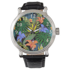 Tropical Hawaii Aloha Flower Graphic Armbandsur