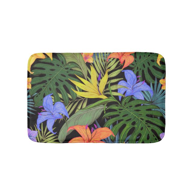 Tropical Hawaii Aloha Flower Graphic Badrumsmatta (Framsidan)