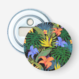 Tropical Hawaii Aloha Flower Graphic Flasköppnare