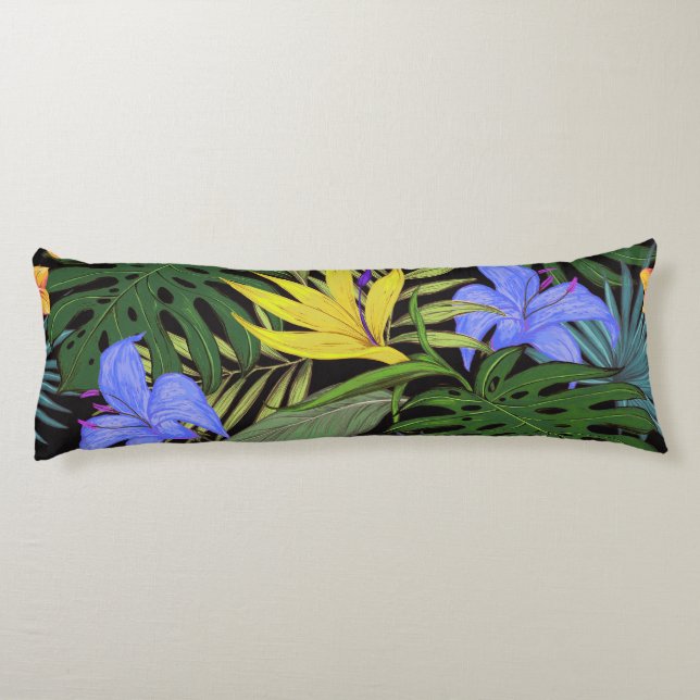 Tropical Hawaii Aloha Flower Graphic Kroppskudde (Baksidan)