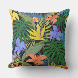 Tropical Hawaii Aloha Flower Graphic Kudde
