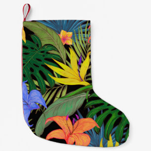 Tropical Hawaii Aloha Flower Graphic Liten Julstrumpa