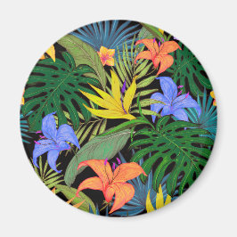 Tropical Hawaii Aloha Flower Graphic Magnet