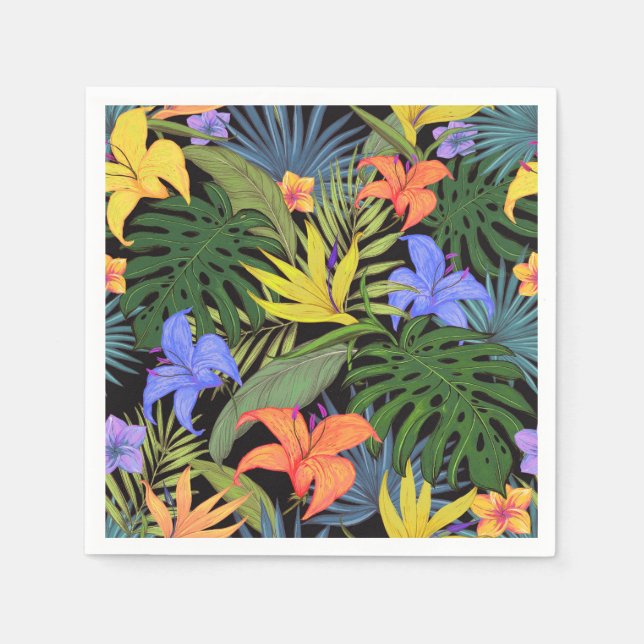 Tropical Hawaii Aloha Flower Graphic Pappersservett (Framsidan)