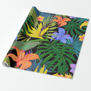 Tropical Hawaii Aloha Flower Graphic Presentpapper