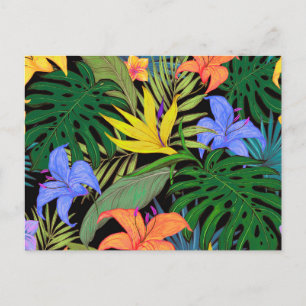 Tropical Hawaii Aloha Flower Graphic Vykort