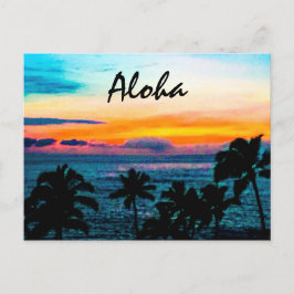 Tropical Hawaii Aloha Vykort