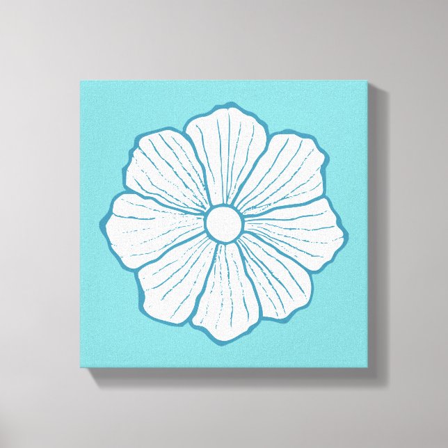 Tropical Hawaii Hawaiian Flower Art Canvas (Framsida)