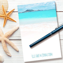 Tropical Hawaii turquise Sea strand anpassningsbar Post-it Block