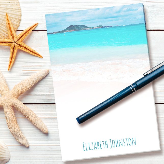 Tropical Hawaii turquise Sea strand anpassningsbar Post-it Block (Skapare uppladdad)