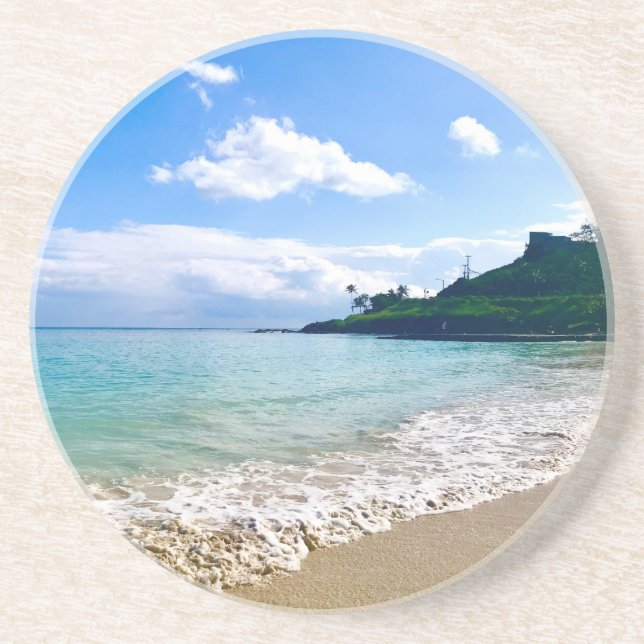 Tropical Hawaiian Beach Underlägg (Framsidan)