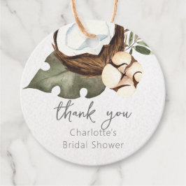 Tropical Hawaiian Blommigt & Coconut Gåvor Etiketter