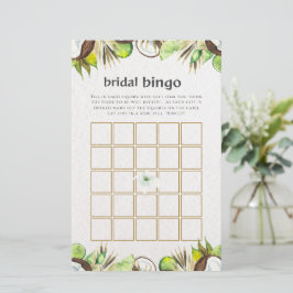 Tropical Hawaiian Blommigt möhippa bingo-spel