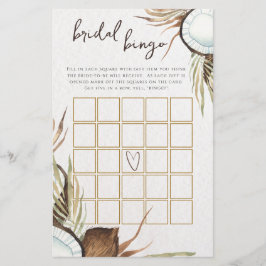 Tropical Hawaiian Blommigt möhippa bingo-spel