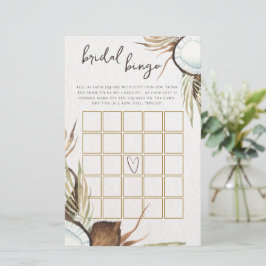 Tropical Hawaiian Blommigt möhippa bingo-spel