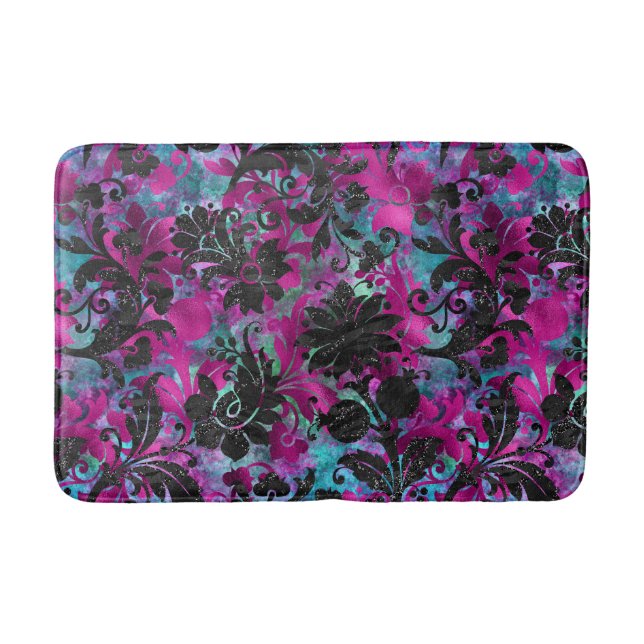 TROPICAL HAWAIIAN BRIGHT BATH MAT BADRUMSMATTA (Framsidan)