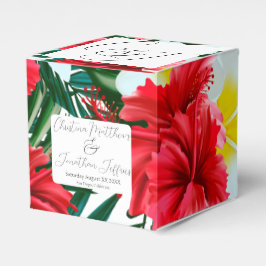 Tropical Hawaiian Flowers Elegant bröllop Presentaskar