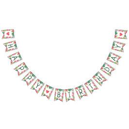 Tropical Hawaiian Hibiscus Grattis på födelsedagen Vimplar