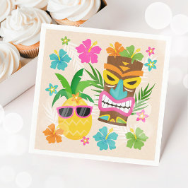 Tropical Hawaiian Luau Birthday Pappersservett