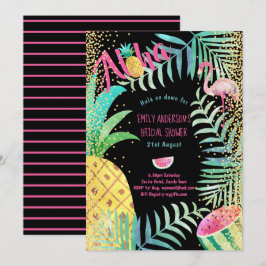 Tropical Hawaiian Luau Möhippa Inbjudningar