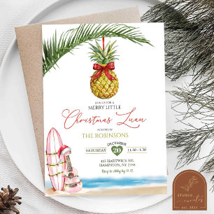 Tropical Hawaiian Merry Little jul Luau Inbjudningar