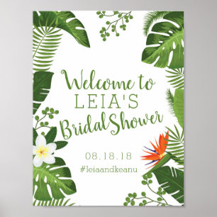 Tropical Hawaiian Möhippa Sign Poster