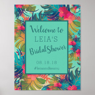 Tropical Hawaiian Möhippa Sign Poster