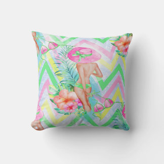 Tropical Hawaiian Pillow Kudde