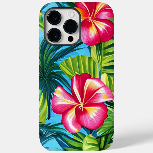 Tropical Hawaiian print iphone case (Baksida)