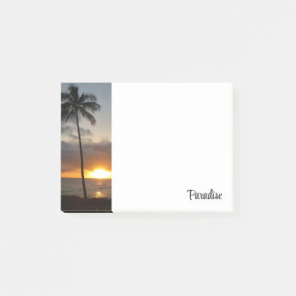 Tropical Hawaiian Sunset Post-it Block
