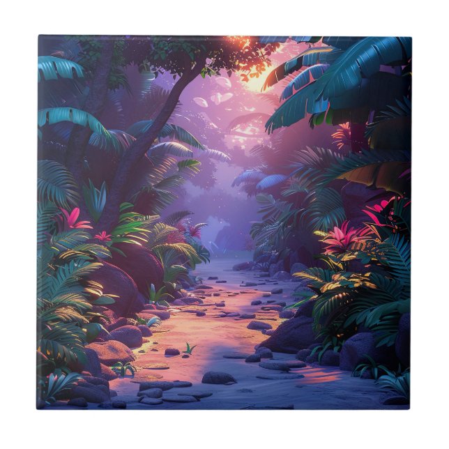 Tropical Hawaiian Walking Path  Kakelplatta (Framsidan)