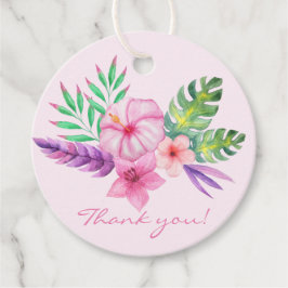 Tropical Hibiscus Bouquet - Tack Gåvor Etiketter