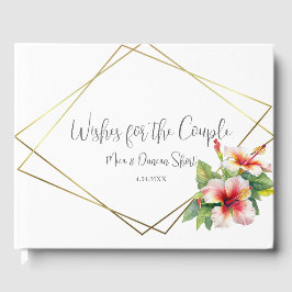 Tropical Hibiscus Bröllop Gästböcker