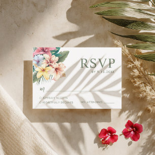Tropical Hibiscus Destination Wedding OSA kort