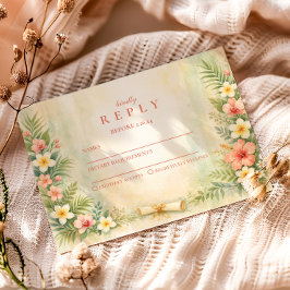 Tropical Hibiscus Floral Graduation OSA Kort