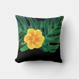 Tropical Hibiscus Luau Flower Kudde