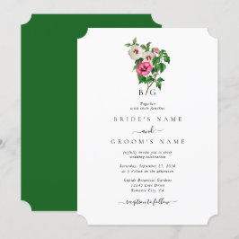 Tropical Hibiscus Sommar Bröllop Inbjudningar