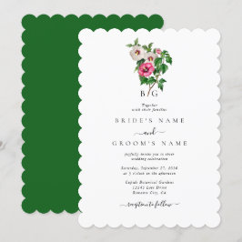 Tropical Hibiscus Sommar Bröllop Inbjudningar