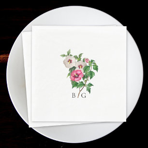 Tropical Hibiscus Sommar Bröllop Pappersservett