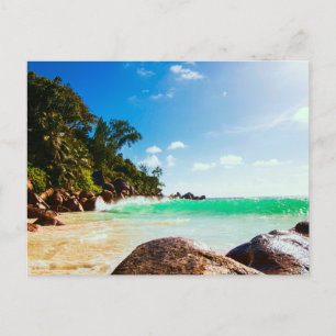 Tropical Island Beach Getaway Vykort