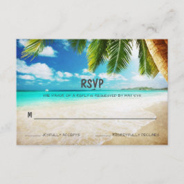 Tropical Island Beach Wedding OSA kort