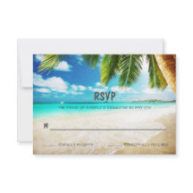 Tropical Island Beach Wedding OSA kort