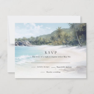 Tropical Island Beach Wedding OSA Kort
